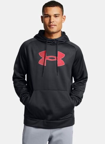 Men's Armour Fleece Big Logo Hoodie (US, Alpha, Large, Regular, Regular, Black/Beta) in Saudi Arabia