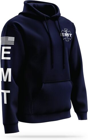 EMT Utility Hoodie - USA Patriotic Apparel - 100% Polyester for Odor Free, Moisture-Wicking Quick Dry Comfort. in Saudi Arabia