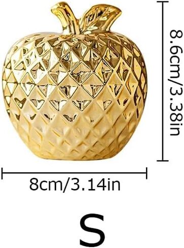 Ceramic Apple Decor Decorative Fruit Lifelike Faux Apples Ornament Realistic Fruits Apple Decorations for Kitchen, Realistic Fake Fruits Party Props Home Decor -S in Saudi Arabia
