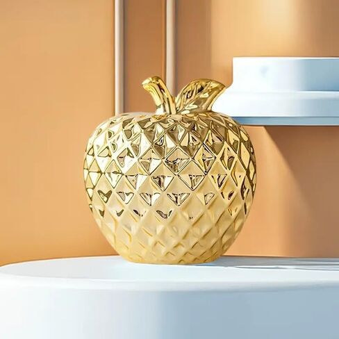Ceramic Apple Decor Decorative Fruit Lifelike Faux Apples Ornament Realistic Fruits Apple Decorations for Kitchen, Realistic Fake Fruits Party Props Home Decor -S in Saudi Arabia