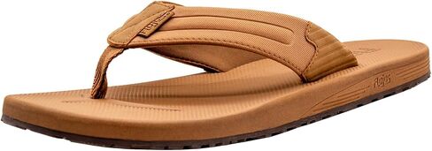 Flojos Lazaro Men's Sandal, Two Tone Lycra + Faux Leather Strap in Saudi Arabia