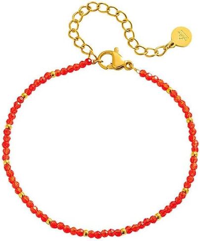 See Sea Waterproof Jewelry - Natural Quartz Thin Bracelet - 18k Yellow Gold PVD Coated on Surgical Stainless Steel - Hypoallergenic guaranteed - Sweatproof/Waterproof/Tarnish-Free in Saudi Arabia