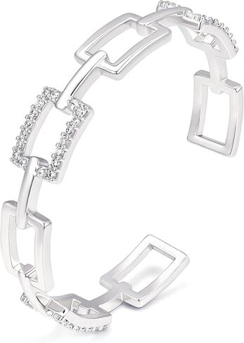 Gelbesty Infinity Love Knot Dainty Gold Bangle Bracelets for Women, 14K Gold Plated Adjustable 925 Silver Bracelet, Trendy Jewelry Gifts for Valentine's Day in Kuwait