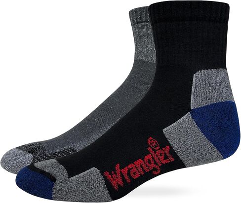 جوارب Wrangler All Terrain Gear للرجال Ultra Dri بدون خياطة لربع أصابع القدم، عبوة من زوجين in Kuwait