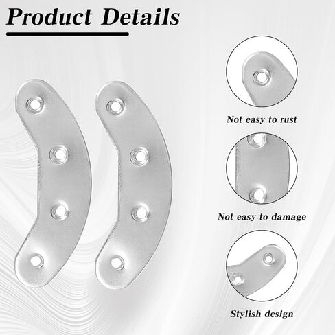 3 Pairs Metal Heel Plates, Shoes Heel Taps with Screw Sole Repair Kit for Shoes Boot in Saudi Arabia