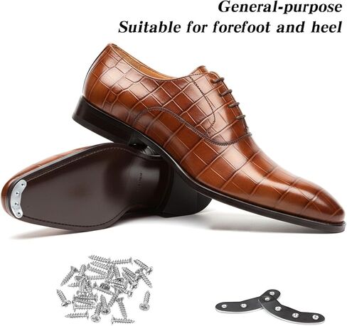 3 Pairs Metal Heel Plates, Shoes Heel Taps with Screw Sole Repair Kit for Shoes Boot in Saudi Arabia