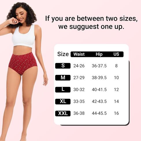 HATSURE Period Underwear for Women Heavy Flow Cotton Leakproof Panties High Waist Incontinence Briefs 4 Pack in Saudi Arabia