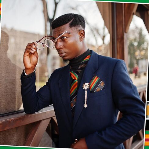 مجموعة من 3 قطع من ربطات العنق الأفريقية من Kente وربطة عنق مربعة للجيب للرجال إكسسوارات الملابس ربطة العنق المطبوعة الأفريقية وإكسسوارات شهر التاريخ الأسود للرجال in Saudi Arabia