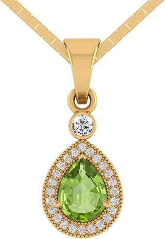 Pear Shape Natural Blue Sapphire Gemstone Gold Plated Pendant For Women And Men in Saudi Arabia