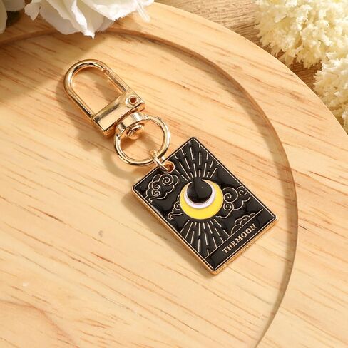 Mini Tarot Keychain,Tarot Cards Keychain for Women Friends Valentine Halloween Christmas Birthday Keys Purse Handbag in Saudi Arabia
