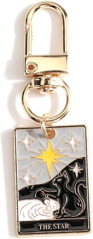 Mini Tarot Keychain,Tarot Cards Keychain for Women Friends Valentine Halloween Christmas Birthday Keys Purse Handbag in Saudi Arabia