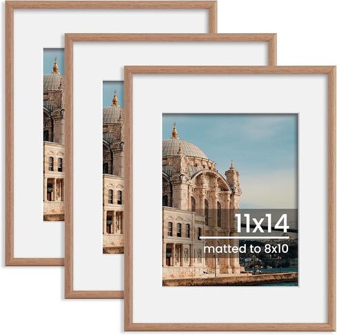 12x16 Picture Frame, Display Pictures 9x12 with Mat or 12x16 Without Mat, Wall Hanging Photo Frame, Gold, 1 Pack in Saudi Arabia
