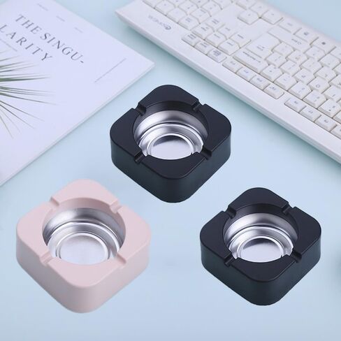 3PCS Portable Windproof Mini Ashtray– Compact, Durable, and Easy to Clean for Travel, Car, Outdoor, and Home Use in Saudi Arabia