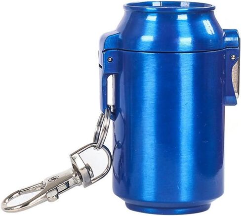 Mini Portable - Compact Ashtray, Heavy-duty Stainless Steel Structure - Ideal Gift for Men - Modern Minimalist Design (blue) in Saudi Arabia