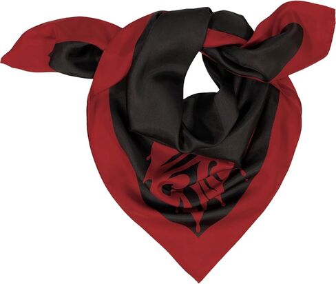 AllSaints Women's Heart Patch Square Scarf, 100% Silk Accessory for Every Day, Lightweight Fabric in Saudi Arabia