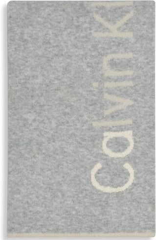 Calvin Klein womens Double Faced Knit Scarf With Jacquard Logo in Saudi Arabia
