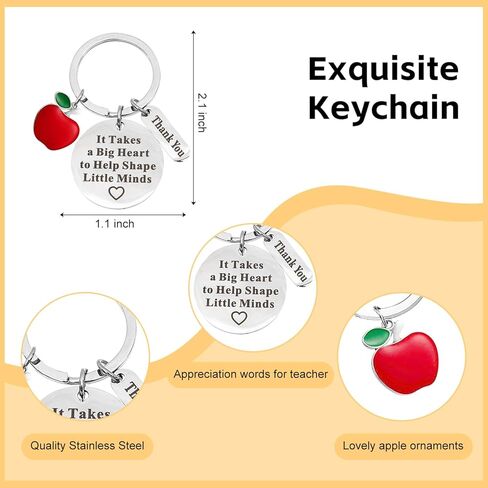 UAREHIBY 16 PCS Teacher Gifts in Bulk, Thank You Teachers Gifts With Makeup Bags, Teacher's Appreciation Week Keychain, Bookmark Gift for Teachers, Best Teacher Ever Pen Gift, Christmas Idea in Saudi Arabia