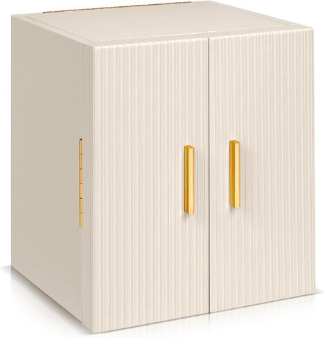 صندوق مجوهرات كبير للنساء من Dajasan، صندوق تنظيم المجوهرات مع 3 أدراج، منظم تخزين المجوهرات من 4 طبقات مع مرآة لساعة القلادة والسوار، فكرة هدية (أبيض) in Kuwait