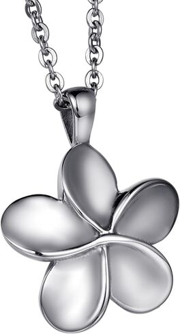 Plumeria Flower Cremation Jewelry Memorial Ashes Holder Urn Pendant Necklace Memorial Keepsake in Saudi Arabia