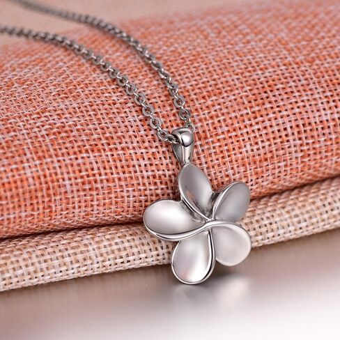 Plumeria Flower Cremation Jewelry Memorial Ashes Holder Urn Pendant Necklace Memorial Keepsake in Saudi Arabia
