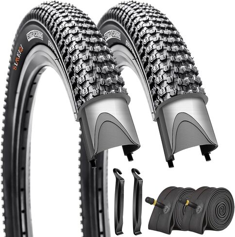 SIMEIQI 2 Pack Bike Tires and Tubes for Kids 12"/14"/16"/18"/20"x1.95" Compatible with 12"/14"/16"/18"/20"x1.75"/1.95" Replacement Bike Tires for Pavement Trail Hybrid Bicycles in Kuwait