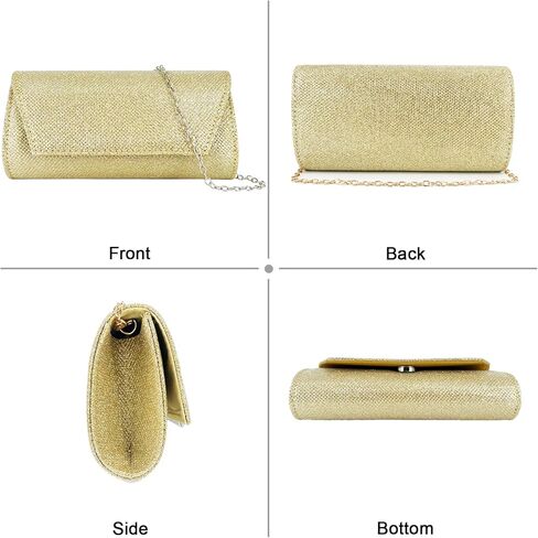 Evening Bag Clutch Purses for Women Sparkling Handbag Wedding Party Cocktail Prom Purse Crossbody Shoulder Envelope Bag in Saudi Arabia