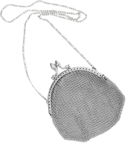 حقيبة يد كلاسيكية من Chainmail حقيبة مسائية وحقائب يد وحقائب يد من Chainmail العتيقة لحفلة موسيقية وحفلات الكوكتيل وحفلات متألقة in Kuwait