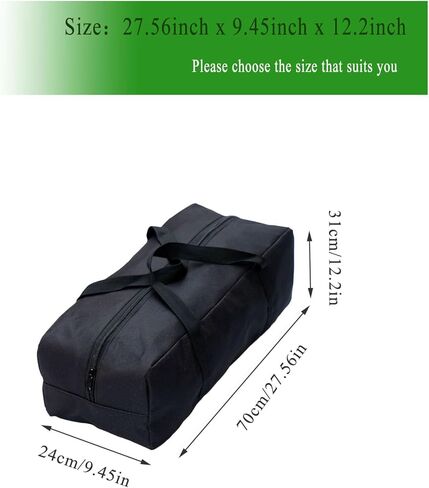 Extra Large Heavy Duty Duffle Bag - Foldable Storage Organizer for Camping Chairs, Grill Tools, Tent, Yoga Mat, Fishing Gear & Tool Kits with Shoulder Strap (52L-27.56''(L)x9.45''(W)x12.2''(H)) in Saudi Arabia