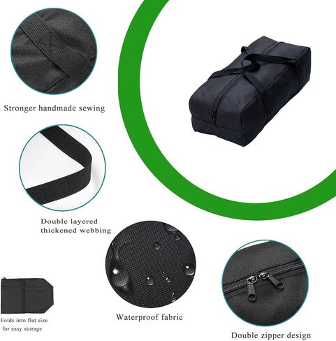 Extra Large Heavy Duty Duffle Bag - Foldable Storage Organizer for Camping Chairs, Grill Tools, Tent, Yoga Mat, Fishing Gear & Tool Kits with Shoulder Strap (52L-27.56''(L)x9.45''(W)x12.2''(H)) in Saudi Arabia