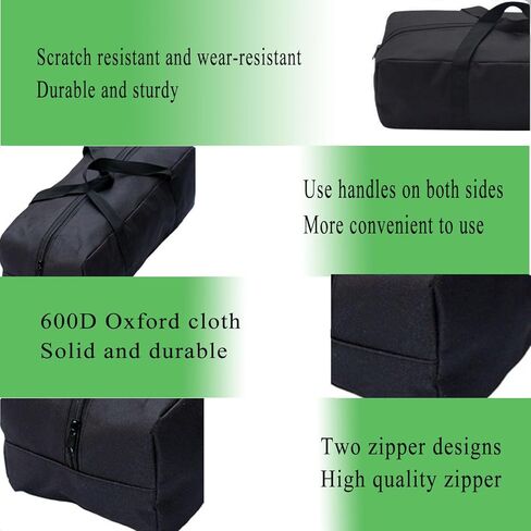 Extra Large Heavy Duty Duffle Bag - Foldable Storage Organizer for Camping Chairs, Grill Tools, Tent, Yoga Mat, Fishing Gear & Tool Kits with Shoulder Strap (52L-27.56''(L)x9.45''(W)x12.2''(H)) in Saudi Arabia