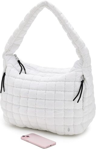 Free People مبطن Carryall، أبيض بصري in Saudi Arabia