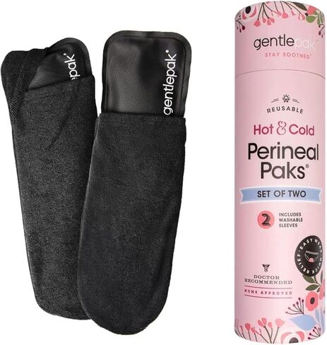 Gentlepak Reusable Perineal Ice & Heat Paks with Washable Sleeves for Postpartum, Pregnancy & Hemorrhoid Pain Relief, Multi Use Kids, Muscle, Vaginal Discomfort (2-Pack Tube) in Saudi Arabia