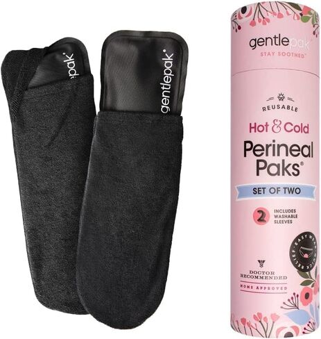 Gentlepak Reusable Perineal Ice & Heat Paks with Washable Sleeves for Postpartum, Pregnancy & Hemorrhoid Pain Relief, Multi Use Kids, Muscle, Vaginal Discomfort (2-Pack Tube) in Saudi Arabia