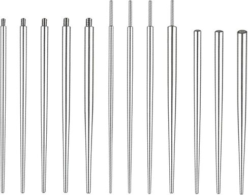 12PCS Piercing Taper Stainless Steel 14G 16G 18G 20G Piercing Changing Tool Kit for Nose, Ear, Navel, Lip, Eyebrow in Saudi Arabia