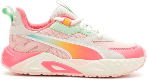 حذاء رياضي PUMA Kids Girls Rs-Trck Summer Ombre برباط علوي كاجوال - وردي - مقاس 2 M in Saudi Arabia