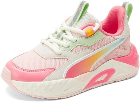 حذاء رياضي PUMA Kids Girls Rs-Trck Summer Ombre برباط علوي كاجوال - وردي - مقاس 2 M in Saudi Arabia
