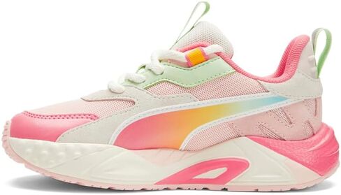 حذاء رياضي PUMA Kids Girls Rs-Trck Summer Ombre برباط علوي كاجوال - وردي - مقاس 2 M in Saudi Arabia