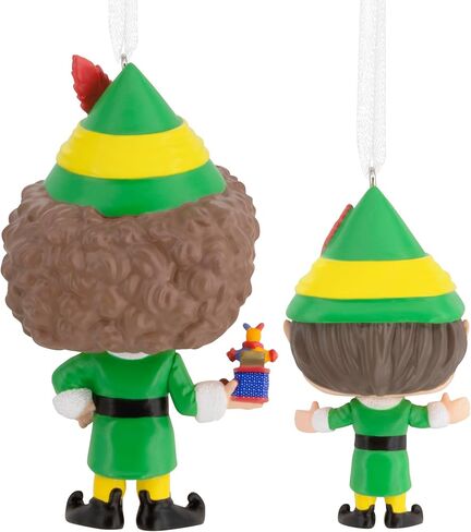 Hallmark Elf Buddy The Elf and Papa Elf Funko POP! Christmas Ornaments, Set of 2, Pop Culture Gifts in Saudi Arabia