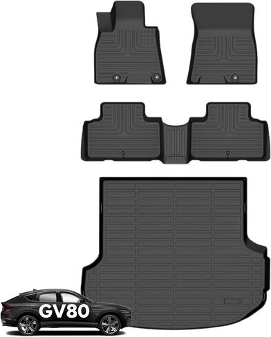 Wayhigh-All Weather Floor Mats & Cargo Liner Set for 2019-2024 2025 Chevy Blazer,Custom Fit TPE Heavy Duty Car Mats Chevy Blazer Accessories- Black in Saudi Arabia