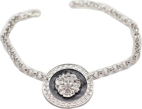 TrendyFashionJewelry Women Western Boot Chain Silver Metal Chain Bracelet Shoe Anklet Heel Lion Coin Charm Medallion in Saudi Arabia