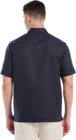 Cubavera Mens Linen Blend Guayabera Short Sleeve Button-Down Shirt (Available in Big & Tall) in Saudi Arabia