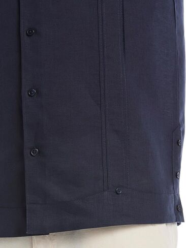 Cubavera Mens Linen Blend Guayabera Short Sleeve Button-Down Shirt (Available in Big & Tall) in Saudi Arabia