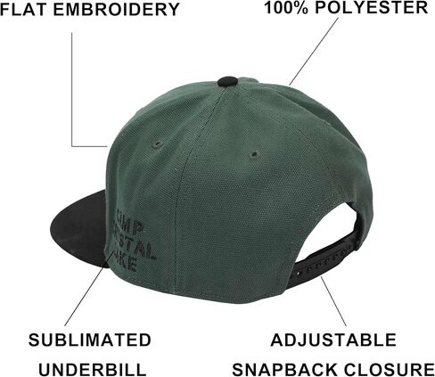 Friday The 13th Jason Mask Traditional Snapback Cap Green in Saudi Arabia