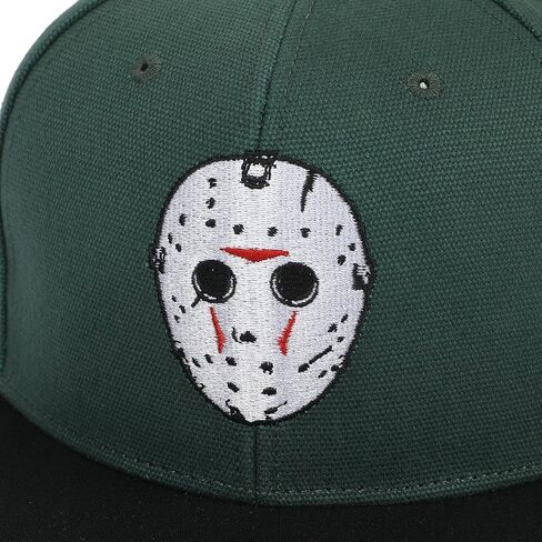 Friday The 13th Jason Mask Traditional Snapback Cap Green in Saudi Arabia
