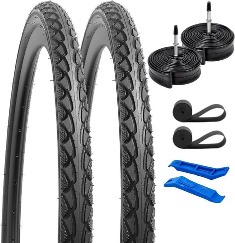 YUNSCM 700C Bike Tires 700 x 38C/40-622 Compatible with Road Bike 700x36C 700x37C 700x38C 700x39C 700x40C Bike Bicycle Tires -2 Pcs (Y-1074) in Saudi Arabia