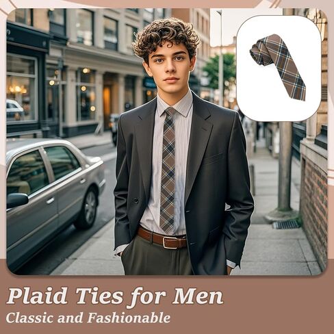 ربطات عنق منقوشة للرجال، ربطات عنق رجالية رفيعة قابلة للتعديل من البوليستر مناسبة لحفلات الزفاف المدرسية والولائم الرسمية in Kuwait