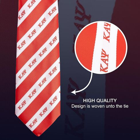 Desert Cactus Kappa Alpha Psi Neck Tie Kappas Fraternity Greek Formal Occasion 100% Polyester Necktie with Logo, Officially Licensed (Style E) in Saudi Arabia