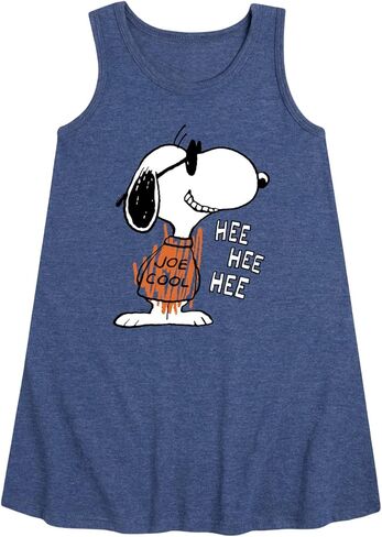 HYBRID APPAREL - Peanuts - Joe Cool HEE HEE HEE - Youth Girls A-line Dress in Saudi Arabia