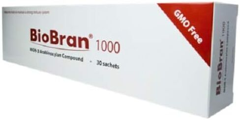 BioBran MGN-3 - معزز فعال للغاية لجهاز المناعة، من تحطيم نخالة الأرز مع الإنزيمات من فطر الشيتاكي (1000 مجم، 30 كيسًا) صنع في اليابان، شحن سريع مجاني عبر DHL إلى جميع أنحاء العالم in Saudi Arabia