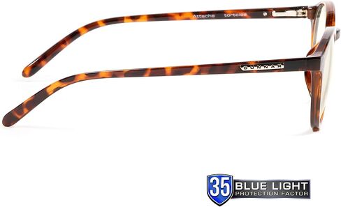 Gunnar - نظارات ألعاب السلحفاة - نظارات حجب الضوء الأزرق - حماية من الضوء الأزرق بنسبة 35%، ضوء الأشعة فوق البنفسجية بنسبة 100%، مضادة للانعكاس لحماية وتقليل إجهاد العين وجفافها in Saudi Arabia